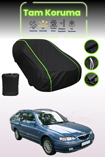 Dokaca Neo غطاء حماية للسيارة من القماش الأسود اللامع قماش مجدّل مازدا 626 5 ...