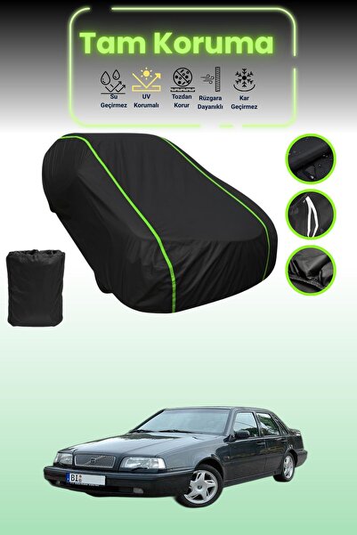 Dokaca Neo غطاء حماية للسيارة من القماش الأسود اللامع قماش مجدّل فولفو 460 L ...