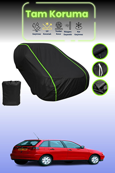 Dokaca Neo غطاء حماية للسيارة باللون الأسود النيون قماش مجدّل سيات إيبيزا 5 أ...