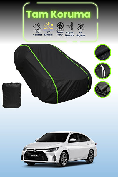 Dokaca Neo غطاء حماية للسيارة من القماش الأسود المتوافق مع سيارة تويوتا ياريس...