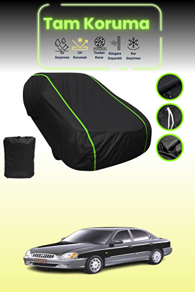 Dokaca Neo غطاء حماية من القماش للسيارة باللون الأسود النيون قماش مجدّل متواف...