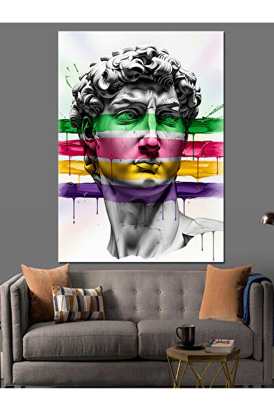 KanvasSepeti Statuie grecească Pop Pictură în ulei de înaltă calitate textura...