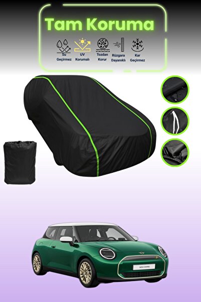 Dokaca Neo غطاء حماية للسيارة من القماش الأسود النيون قماش مجدّل ميني كوبر ال...
