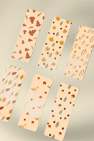 tinystoriestr Bookmarks Colorful Pattern Themed Set of 6