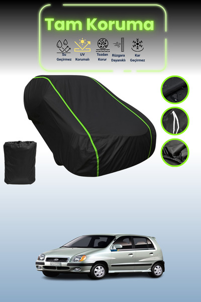 Dokaca Neo غطاء حماية للسيارة من القماش الأسود المتوافق مع سيارة كيا فيستو قم...