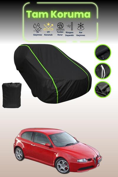 Dokaca Neo غطاء حماية للسيارة من القماش الأسود اللامع قماش مجدّل ألفا روميو 1...