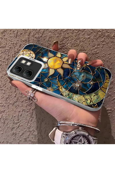 Hontinga حافظة هاتف متوافقة مع Infinix Hot 50i، غطاء خلفي صلب مضاد للسقوط بتص...