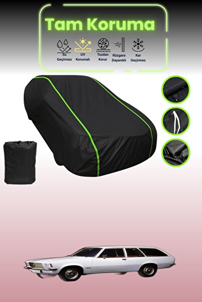Dokaca Neo Black Neon Corded Fabric Opel Rekord D Caravan Compatible Auto Tar...