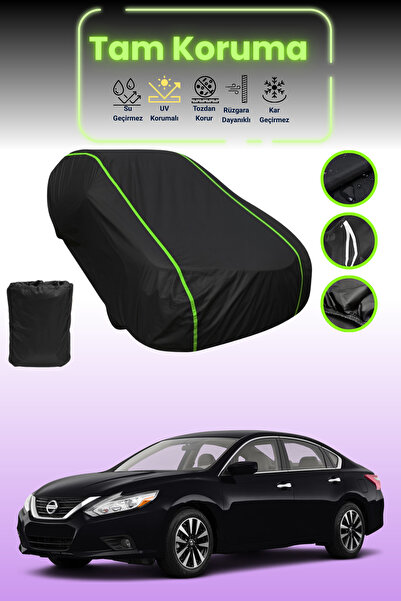 Dokaca Neo غطاء حماية للسيارة من القماش الأسود اللامع قماش مجدّل نيسان ألتيما...