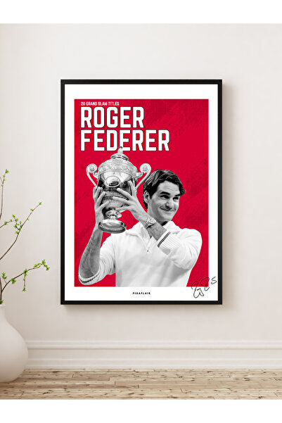Pixaflair - Roger Federer - Tenis - Çerçevesiz Poster