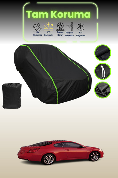 Dokaca Neo غطاء حماية من القماش للسيارة باللون الأسود النيون قماش مجدّل نيسان...