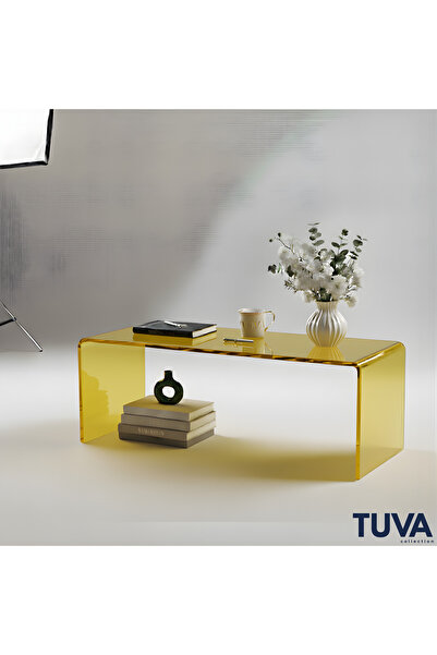 TUVA REKLAM Monarch Grande - TUVA Şeffaf Pleksi Orta Sehpa | Modern Akrilik S...