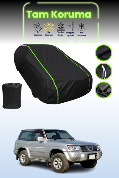 Dokaca Neo غطاء حماية للسيارة من القماش الأسود المتوافق مع نيسان سفاري قماش م...