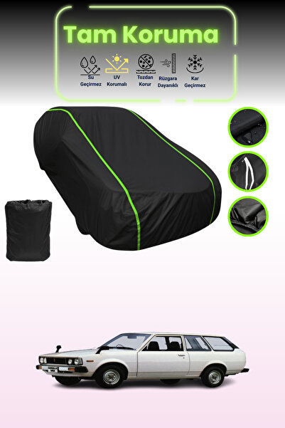 Dokaca Neo غطاء حماية للسيارة من القماش الأسود اللامع قماش مجدّل تويوتا كورول...