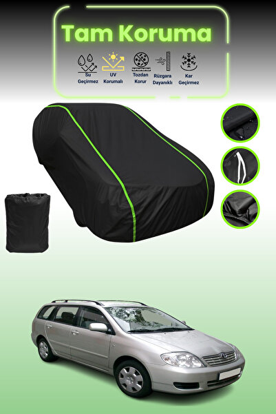 Dokaca Neo غطاء حماية للسيارة من القماش الأسود اللامع قماش مجدّل تويوتا كورول...