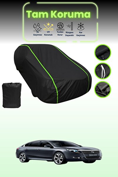 Dokaca Neo غطاء حماية للسيارة من القماش الأسود اللامع قماش مجدّل Renault Sams...