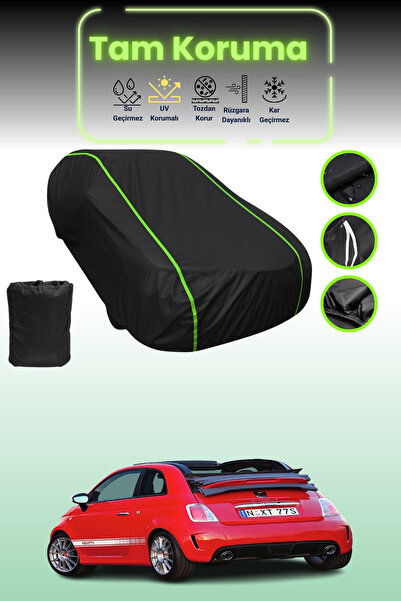 Dokaca Neo Black Neon Corded Fabric Fiat 500C Abarth Esseesse 2010 - 2021 Com...