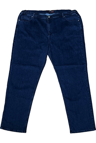 Surco Large Size Waist Half Elastic Stretch Fabric Jeans