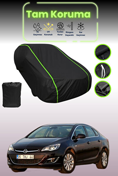 Dokaca Neo غطاء حماية للسيارة باللون الأسود النيون قماش مجدّل متوافق مع سيارة أوبل أسترا سبورت سيدان 2012 - 2021