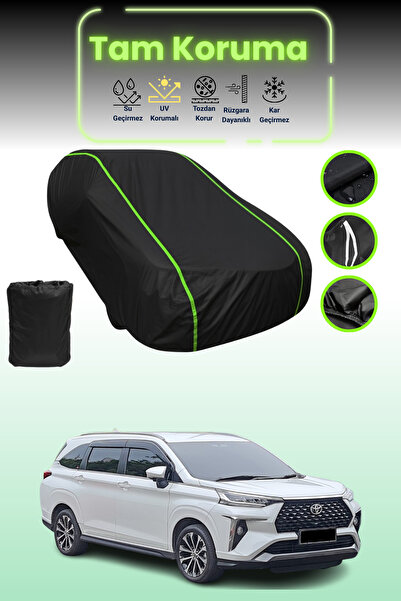 Dokaca Neo غطاء حماية للسيارة من القماش الأسود المتوافق مع سيارة تويوتا فيلوز قماش مجدّل من نيون قماش مجدّل