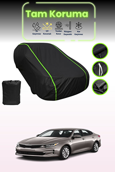 Dokaca Neo غطاء حماية للسيارة متوافق مع سيارة كيا أوبتيما (الولايات المتحدة) 2018 - 2021 باللون الأسود النيون قماش مجدّل