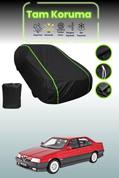 Dokaca Neo غطاء حماية من القماش للسيارة باللون الأسود النيون قماش مجدّل ألفا روميو 164 1988 - 1998