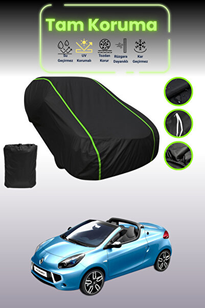 Dokaca Neo غطاء حماية للسيارة من القماش الأسود النيون قماش مجدّل متوافق مع سي...