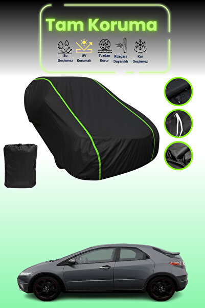 Dokaca Neo غطاء حماية للسيارة متوافق مع سيارة هوندا سيفيك قماش مجدّل ذات 5 أب...