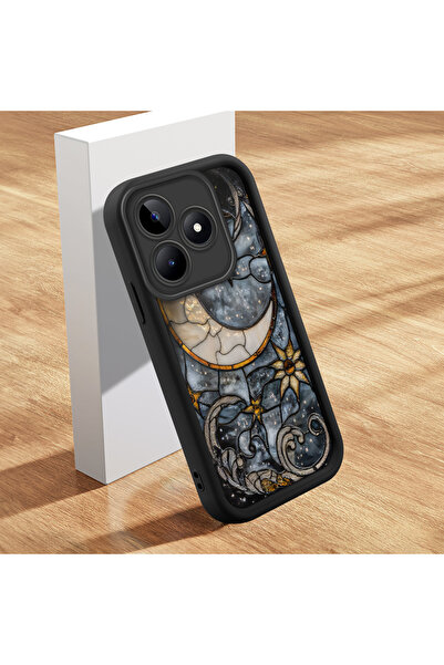 Hontinga حافظة هاتف من السيليكون الناعم المتوافقة مع هاتف Realme Note 50، مضا...