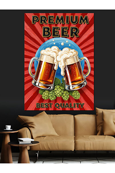 KanvasSepeti Premium Bira Marka Vopsea în ulei de înaltă calitate texturat Ca...