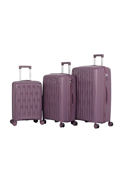 AVIATOR طقم حقائب سفر فاخر ومتكامل – 3 قطع من مصنوع من البولي بروبلين ضدالكسر متانة عالية