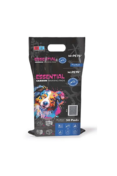 M-PETS ESSENTIAL CARBONLU YAPIŞKANLI ÇİŞ PEDİ 45X60CM 50Lİ