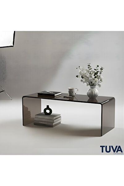 TUVA REKLAM Monarch Grande - TUVA Şeffaf Pleksi Orta Sehpa | Modern Akrilik S...