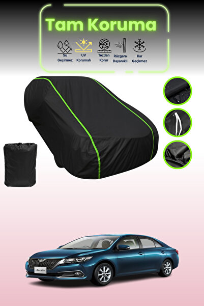 Dokaca Neo غطاء حماية للسيارة من القماش الأسود المتوافق مع تويوتا أليون قماش ...