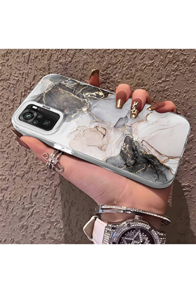 Hontinga حافظة هاتف Xiaomi Redmi Note 10 4G المتوافقة مع حماية الكاميرا، ظهر ...