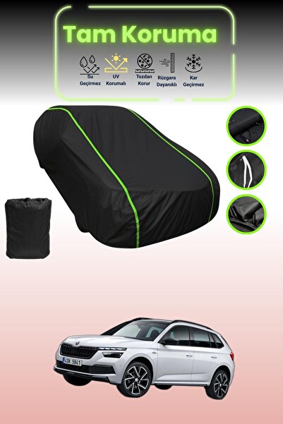 Dokaca Neo غطاء حماية للسيارة من القماش الأسود المتوافق مع سيارة سكودا كاميك ...