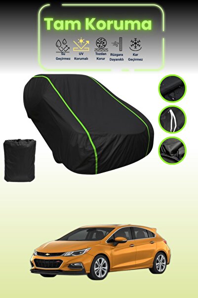 Dokaca Neo غطاء حماية للسيارة من القماش الأسود اللامع قماش مجدّل شيفروليه كرو...