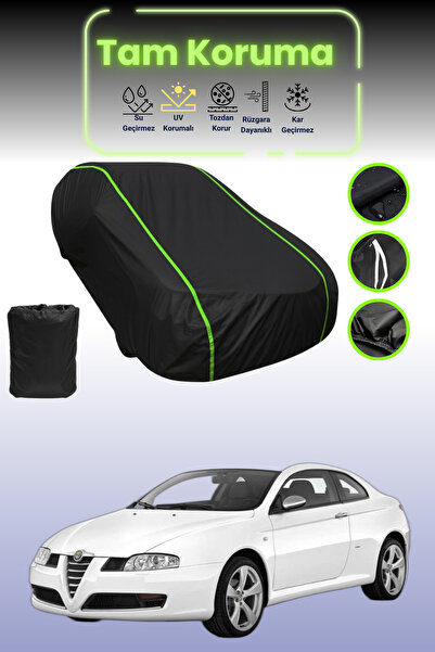 Dokaca Neo غطاء حماية للسيارة من القماش الأسود المتوافق مع سيارة ألفا روميو ق...