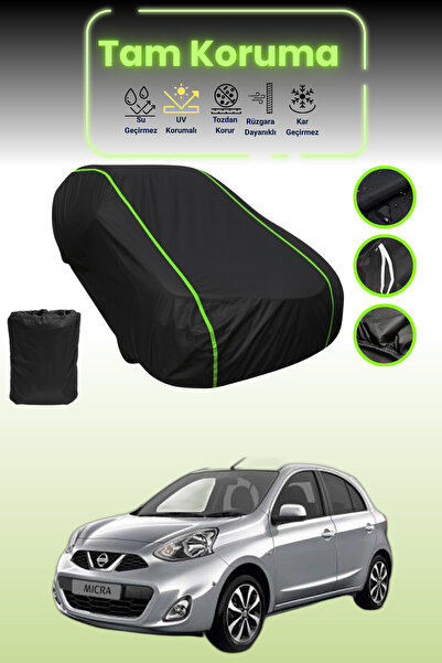 Dokaca Neo غطاء حماية للسيارة من القماش الأسود المتوافق مع نيسان ميكرا قماش م...