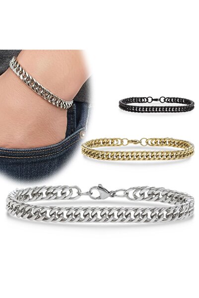 SeyCey.co Flat Mariner Steel Chain Bracelet 6mm - Yellow