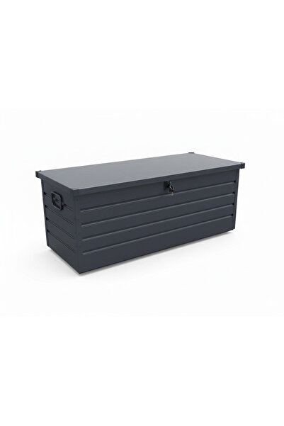 Egardenkart , Outdoor Storage Box - Metal | Garden Storage Box (Dark Grey)