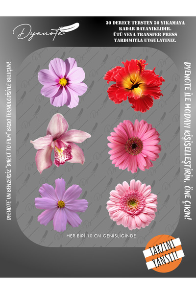 DYENOTE A4 Boyutunda Kumaşa Ve Deriye Baskı Kumaş Aplike Yama Ütü Ile Yapışan...