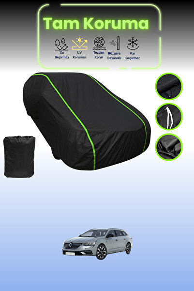 Dokaca Neo غطاء حماية للسيارة من القماش الأسود اللامع قماش مجدّل Renault Tali...