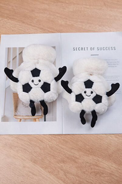 MD Moda Accessories قفازات قطيفة لطيفة على شكل كرة قدم - قفازات ناعمة الملمس،...