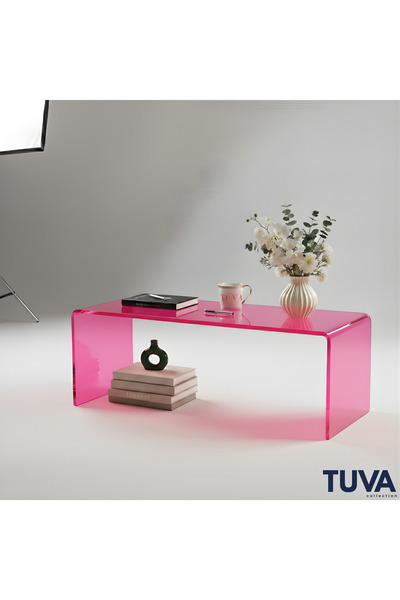 TUVA REKLAM Monarch Grande - TUVA Şeffaf Pleksi Orta Sehpa | Modern Akrilik S...