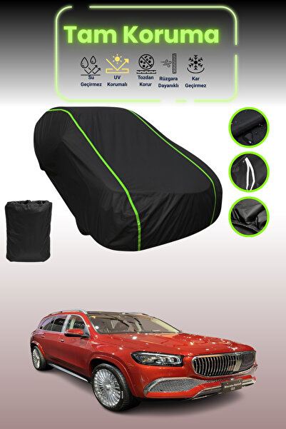 Dokaca Neo غطاء حماية للسيارة باللون الأسود النيون قماش مجدّل مرسيدس جي إل إس مايباخ (X167) 2020 - 2021 متوافق مع غطاء حماية السيارة