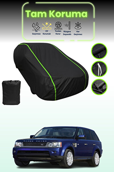 Dokaca Neo غطاء حماية للسيارة متوافق مع سيارة لاند روفر رينج روفر سبورت قماش مجدّل باللون الأسود النيون