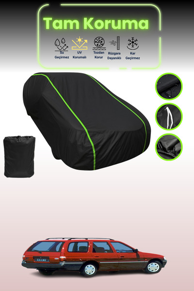 Dokaca Neo غطاء حماية للسيارة باللون الأسود النيون قماش مجدّل فورد إسكورت كلي...