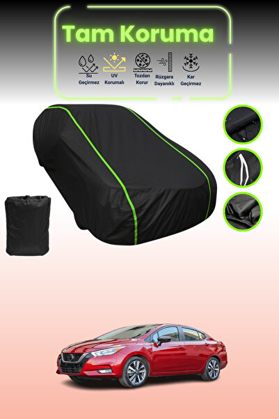 Dokaca Neo غطاء حماية للسيارة باللون الأسود النيون قماش مجدّل نيسان تيدا/فيرس...
