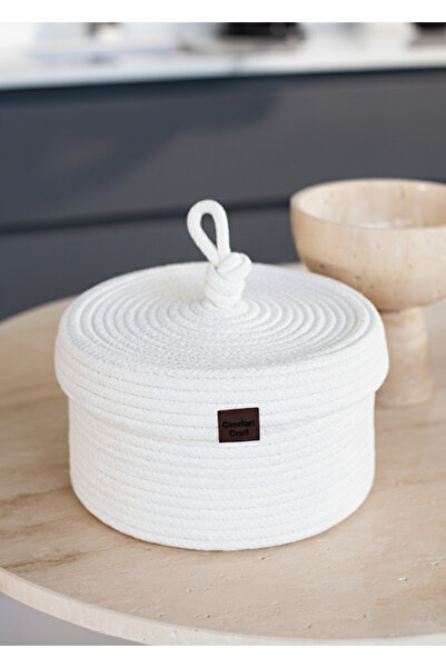 serelya Jute Round Lid Bread Basket |   Handwoven Wicker Multi-Purpose Basket...